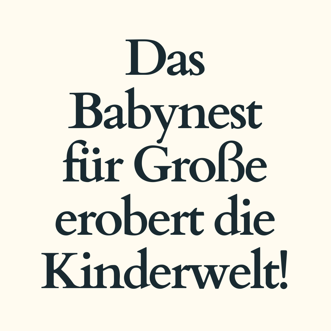 "Babynest für Große" | PDF Schnittmuster für 1–3 Jahre